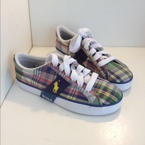 plaid tennis shoes